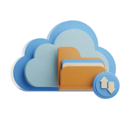 Armazenamento na núvem  3D Icon