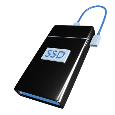 Armazenamento SSD  3D Icon