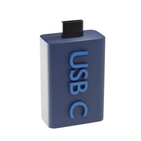 Armazenamento usb c  3D Icon