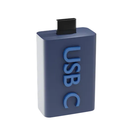 Armazenamento usb c  3D Icon