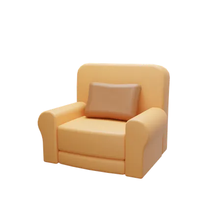 Armchair  3D Icon
