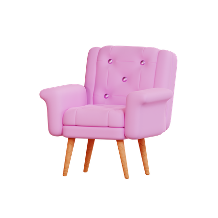 Armchair  3D Illustration