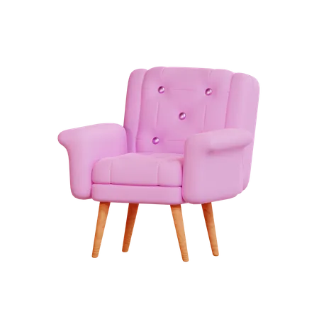 Armchair  3D Illustration