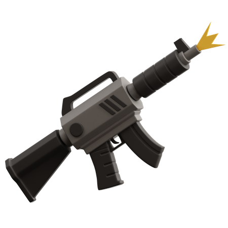 Arme à feu militaire  3D Icon