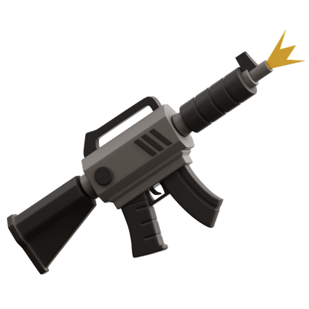 Arme à feu militaire  3D Icon