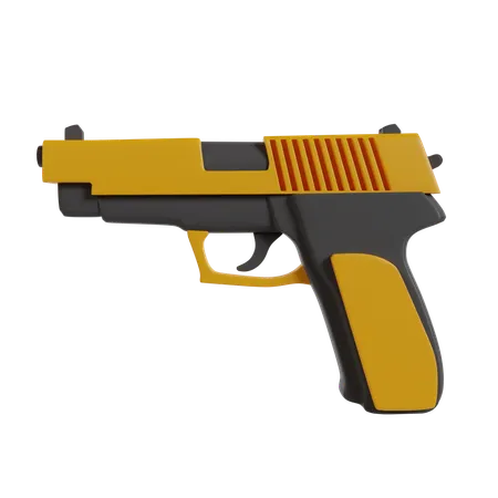 Pistolet  3D Icon