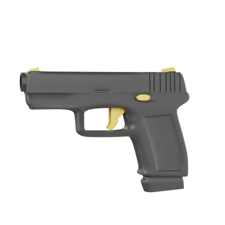 Pistolet  3D Icon