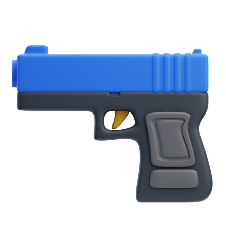 Arme de poing de la police  3D Icon
