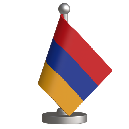 Armenia Desk Flag  3D Icon