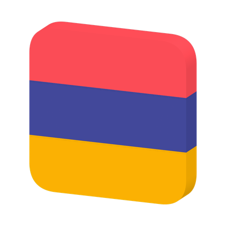 Armenia Flag  3D Icon