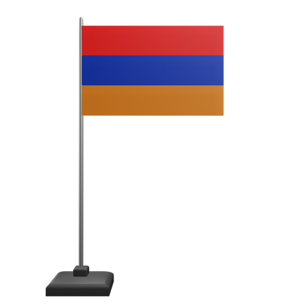 アルメニアの国旗  3D Icon
