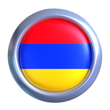 Armenia Flag Emblem  3D Icon