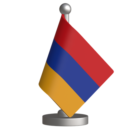 Drapeau de bureau de l'Arménie  3D Icon