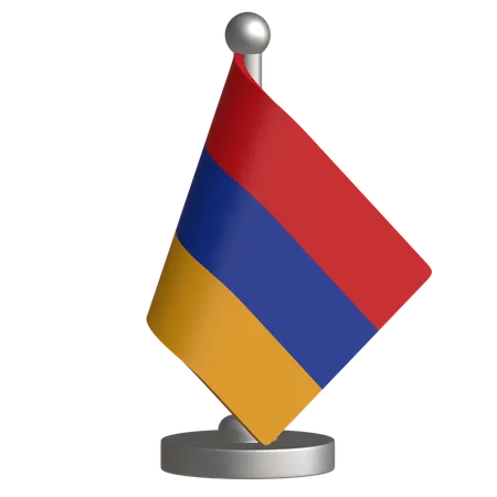 Drapeau de bureau de l'Arménie  3D Icon