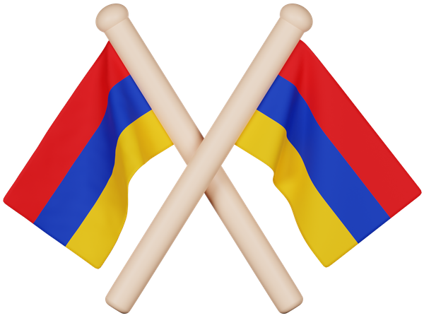 Armenien flagge  3D Icon