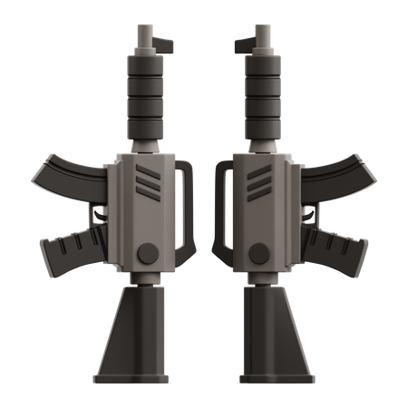 Armes à feu militaires  3D Icon