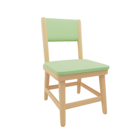 Armless Chair  3D Icon