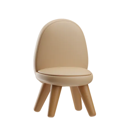 Armless Chair  3D Icon