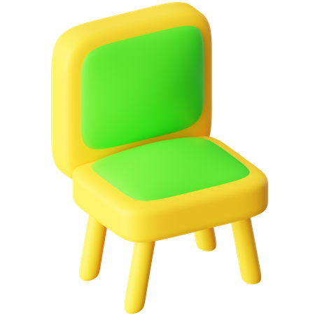 Armless Chair  3D Icon