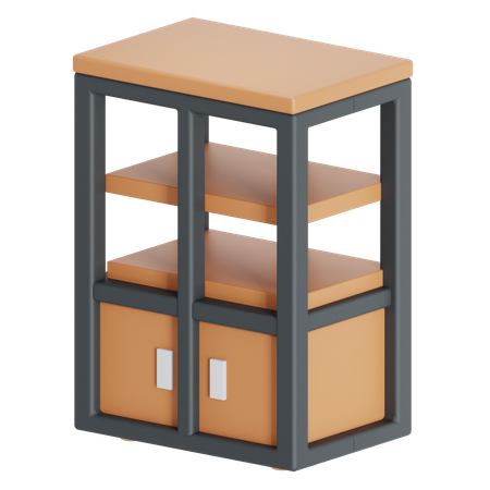 Armoire haute vide  3D Icon