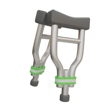 Armpit Crutch  3D Icon