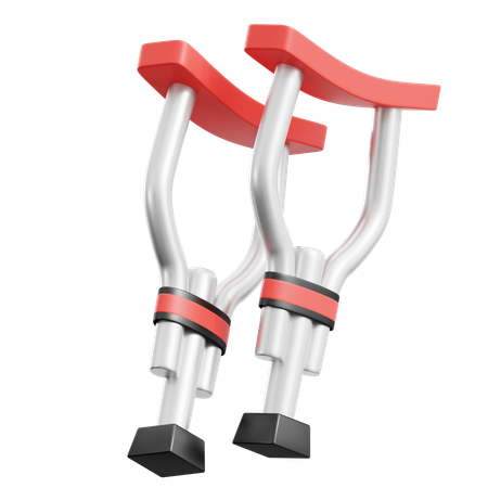 Armpit Crutches  3D Icon