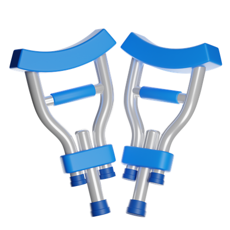 Armpit crutches  3D Icon