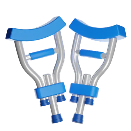 Armpit crutches  3D Icon