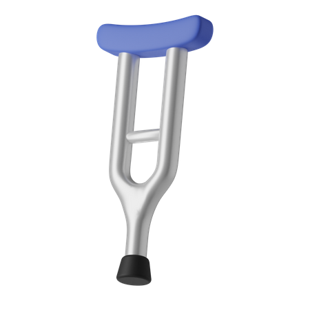 Armpit crutches  3D Illustration