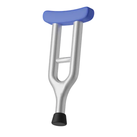 Armpit crutches  3D Illustration