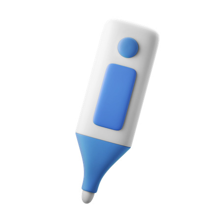 Armpit Thermometer 3D Illustration