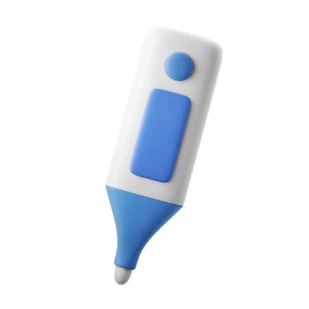 Armpit Thermometer 3D Illustration