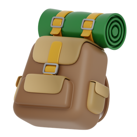 Army Backpack  3D Icon