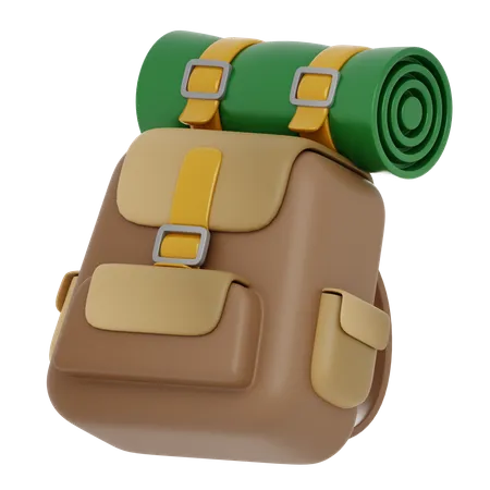 Army Backpack  3D Icon