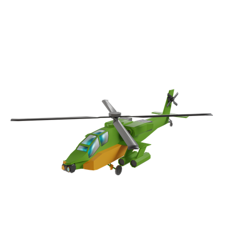 Army Choper  3D Icon