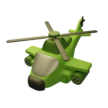Army Helicopter  3D Icon