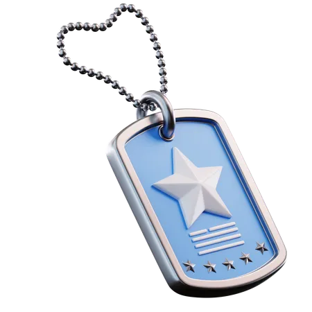 3 D Illustration Army Necklaces 3D Icon