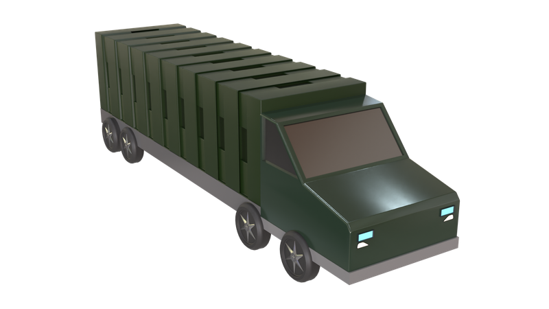 Army Truck  3D Icon
