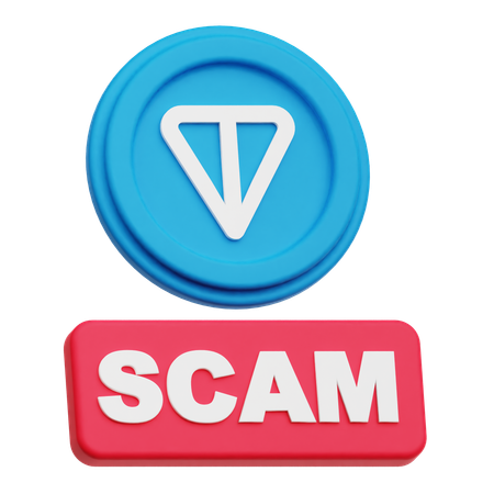 Arnaque au toncoin  3D Icon