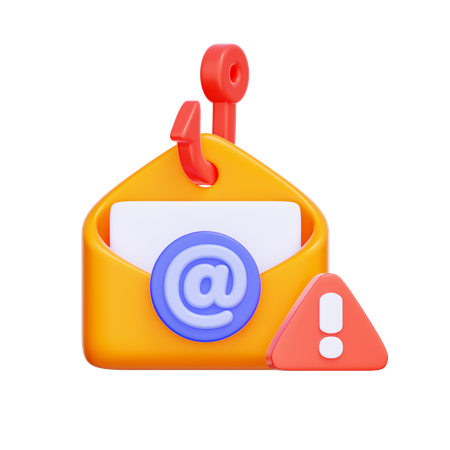 Arnaque par courrier électronique de phishing  3D Icon