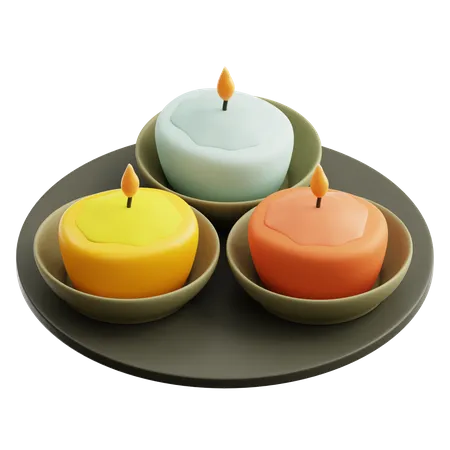 Aromatherapy Candle  3D Icon