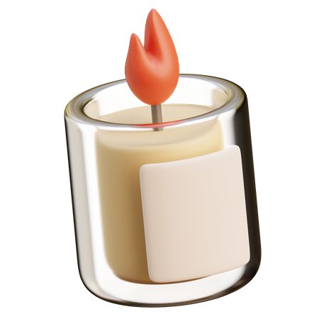 Aromatherapy Candle  3D Icon