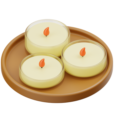 Aromatherapy Candles  3D Icon