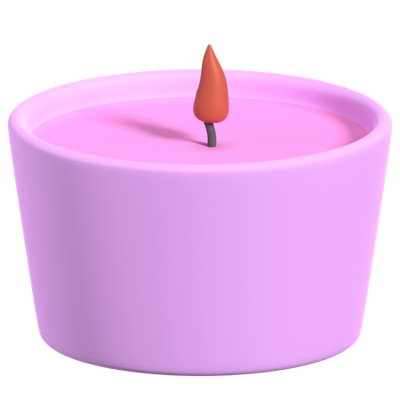 Aromatic Candles  3D Illustration