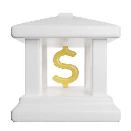 Arquitectura bancaria  3D Icon