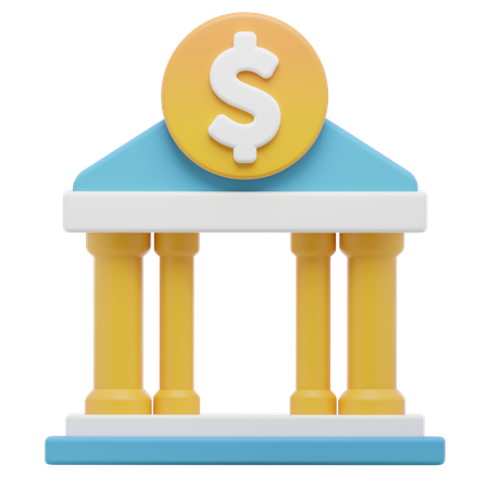 Arquitectura bancaria  3D Icon
