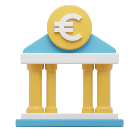 Arquitectura bancaria  3D Icon