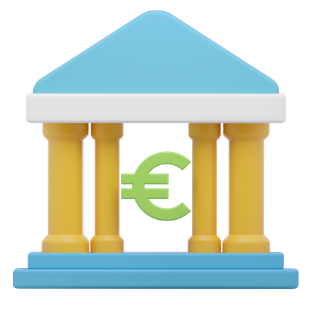 Arquitectura bancaria  3D Icon