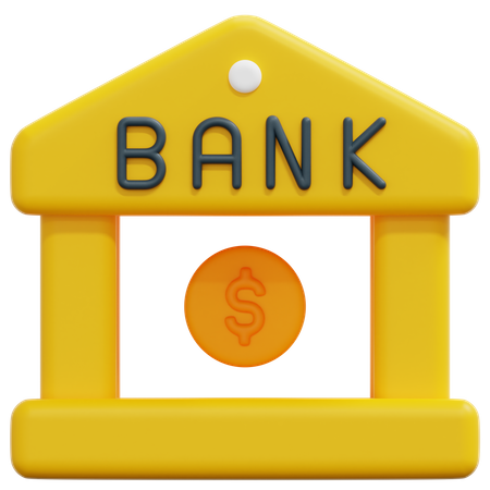 Arquitectura bancaria  3D Icon