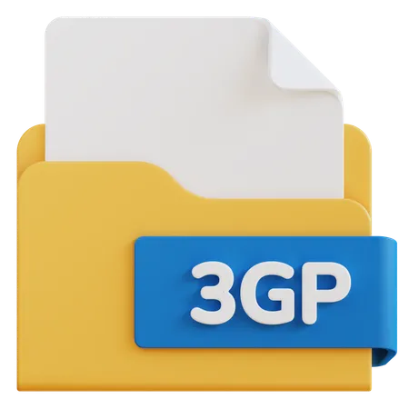 Arquivo 3gp  3D Icon